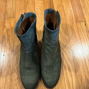 Frye Boots. Army Green color. Unusual color but so pretty. Leather size 8